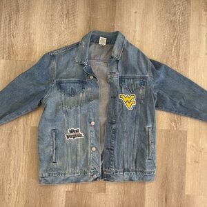 PINK Victoria's Secret WVU Denim Jacket